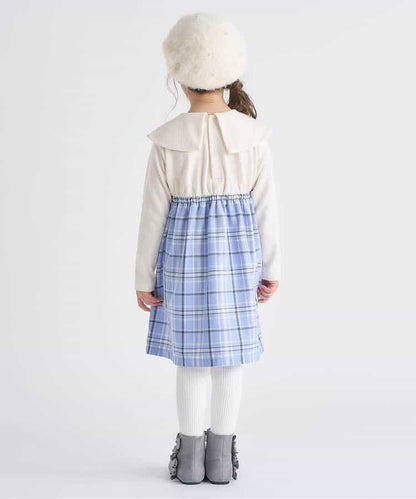 【リンク】斗篷格紋連衣裙