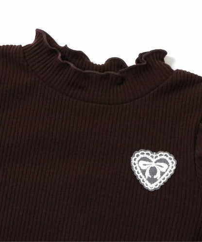 加厚泡泡袖羅紋上衣