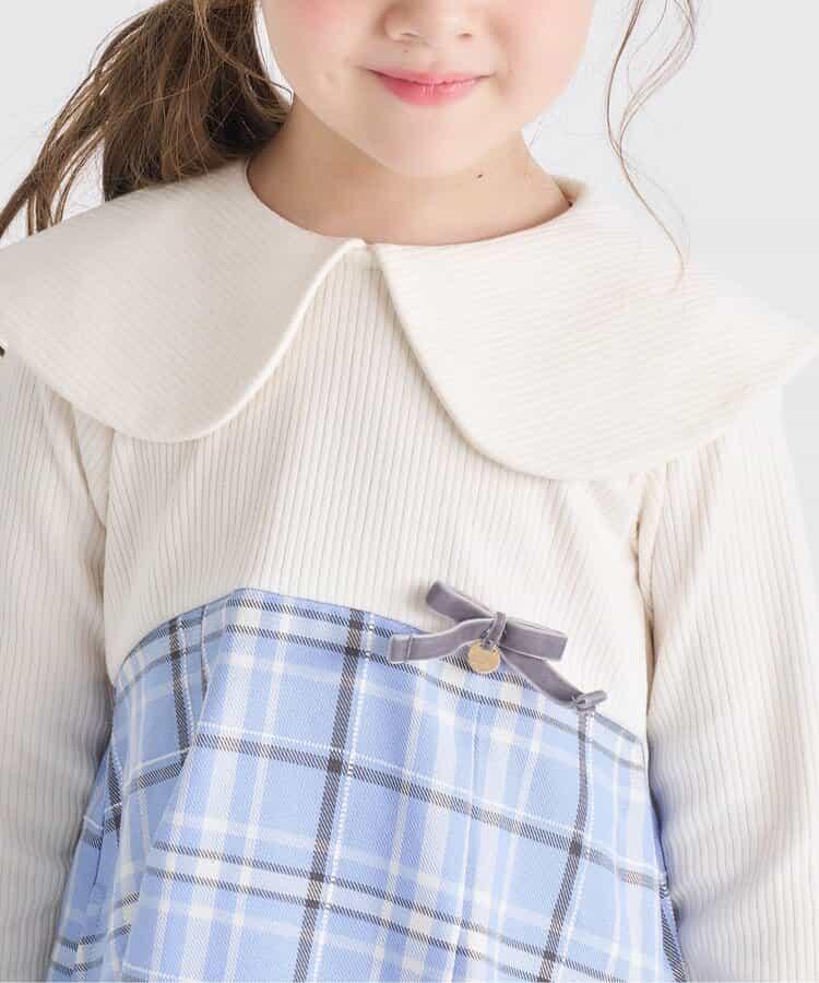 【リンク】斗篷格紋連衣裙