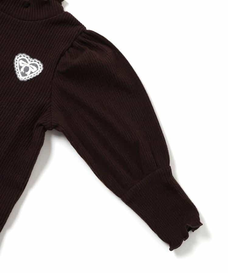 加厚泡泡袖羅紋上衣