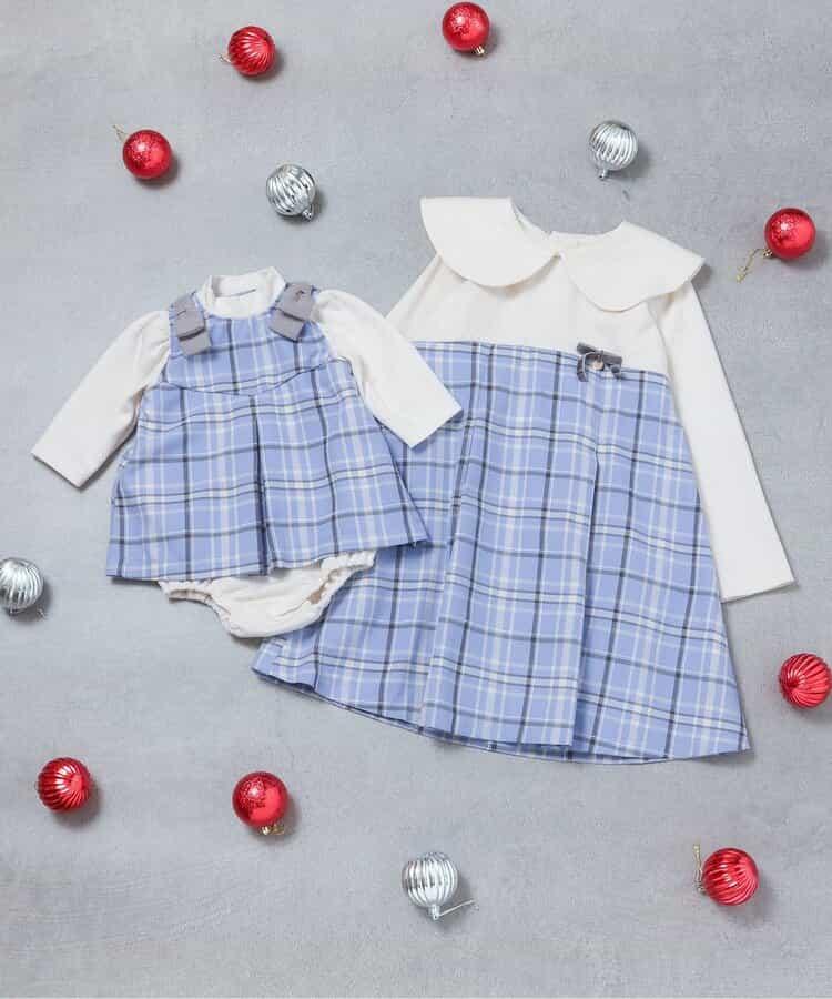 【リンク】斗篷格紋連衣裙