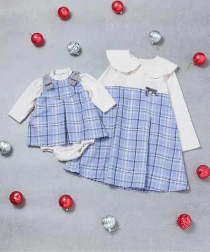 【リンク】斗篷格紋連衣裙