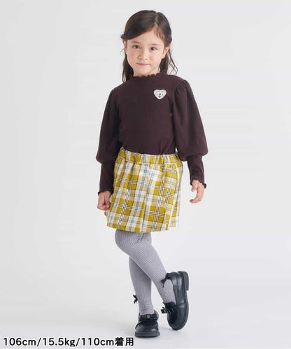 加厚泡泡袖羅紋上衣