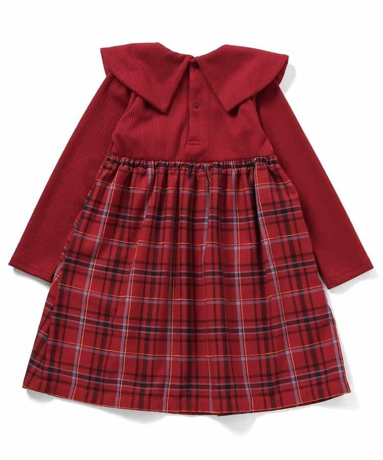 【リンク】斗篷格紋連衣裙