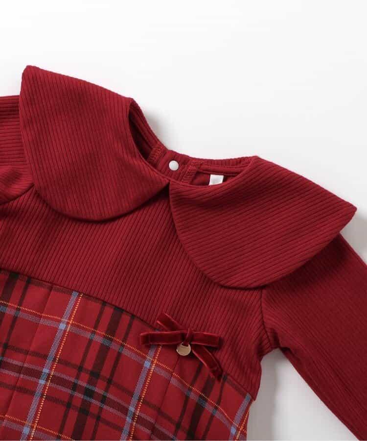 【リンク】斗篷格紋連衣裙