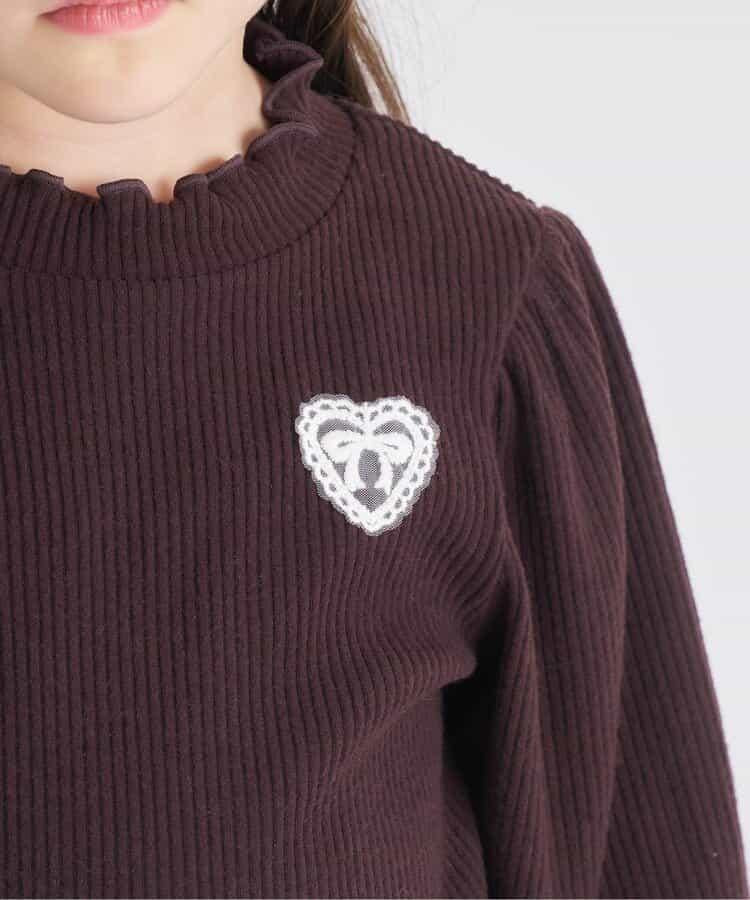 加厚泡泡袖羅紋上衣