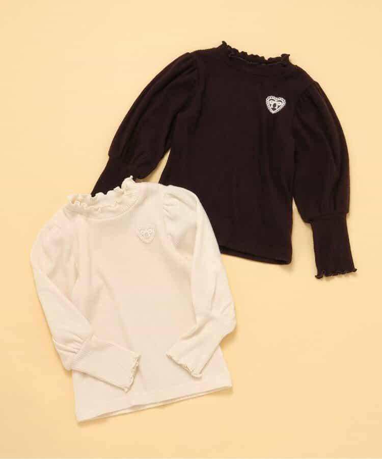 加厚泡泡袖羅紋上衣