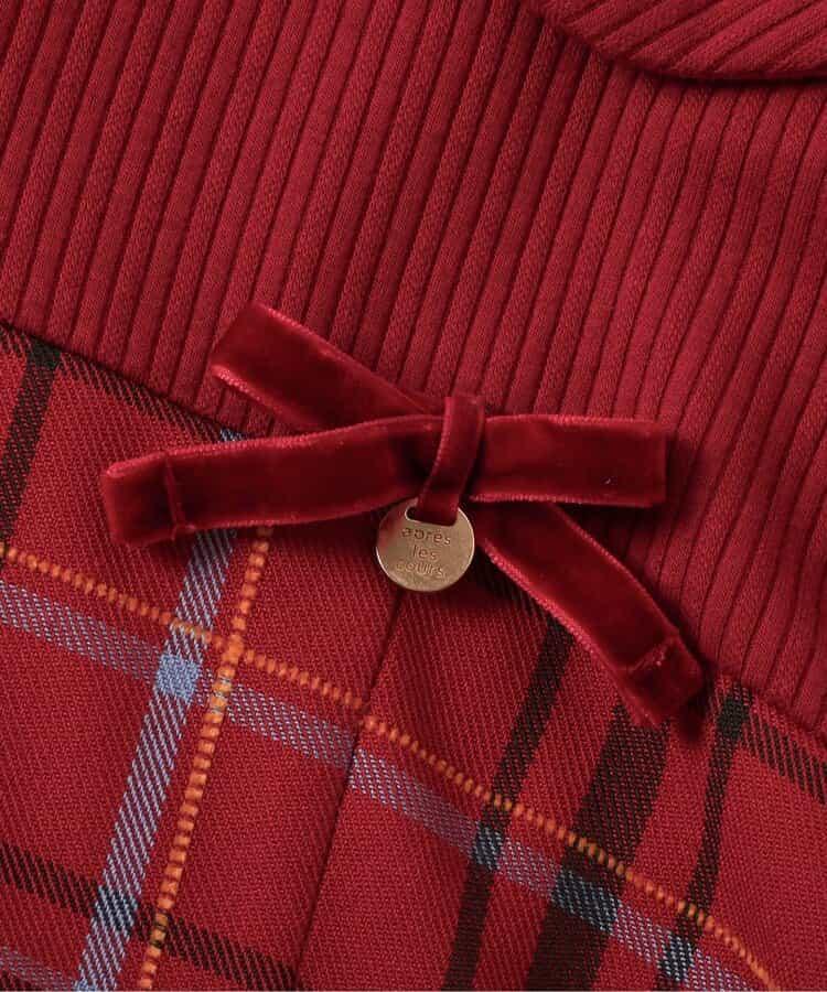 【リンク】斗篷格紋連衣裙