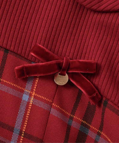 【リンク】斗篷格紋連衣裙