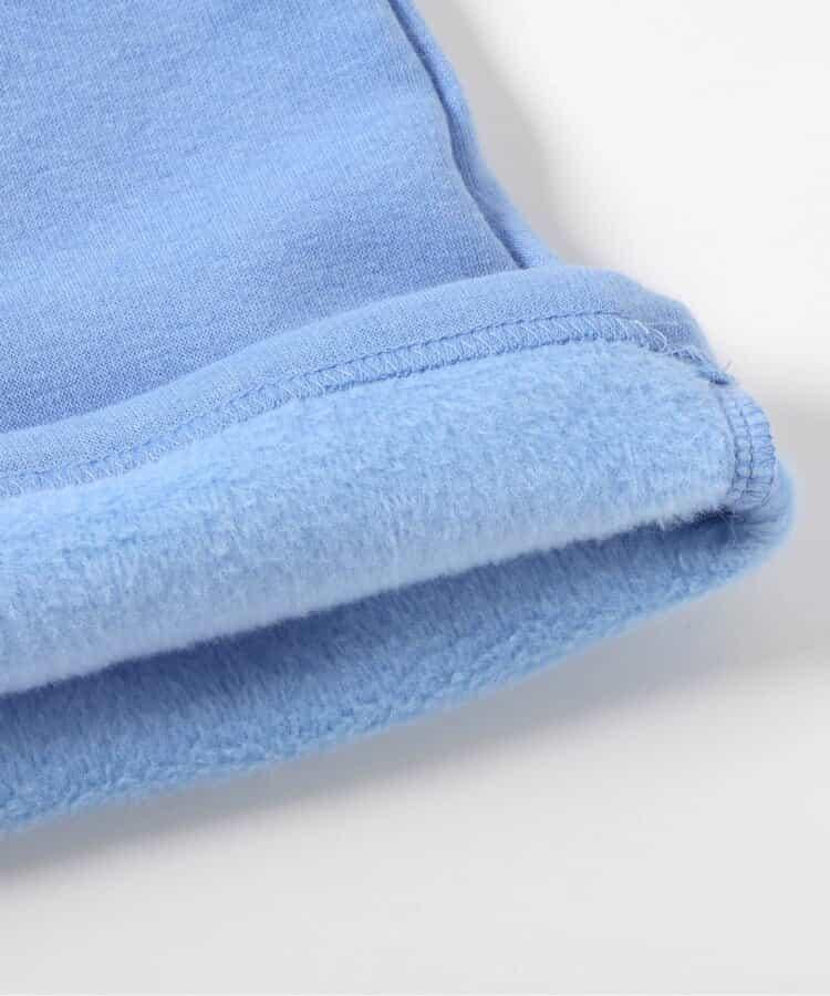 內層搖粒絨袖部仿羊羔絨連衣裙