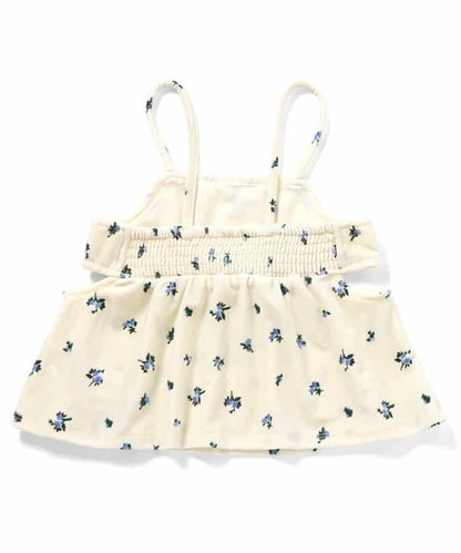 天鵝絨側開式吊帶上衣