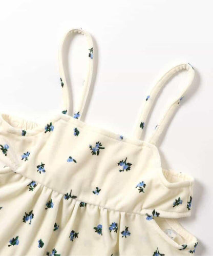 天鵝絨側開式吊帶上衣