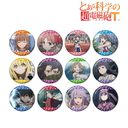《某科學的超電磁炮》T_場景寫實閃粉徽章（單位/全套BOX/12包入）