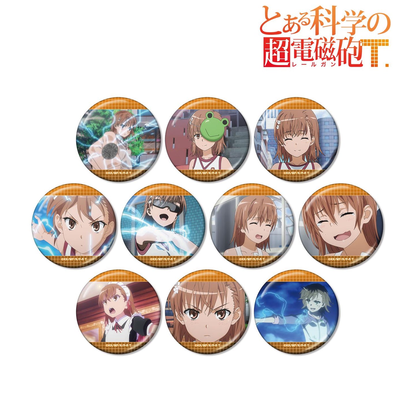 《某科學的超電磁炮》T_交易 御坂美琴限定 場景照片金屬徽章（單位/全套BOX/10包入）