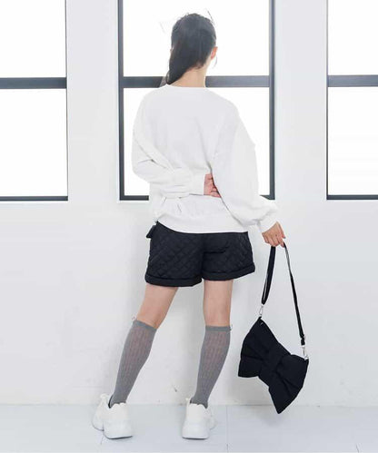 保暖絎縫工裝短褲