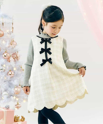 蝴蝶結吊帶連衣裙_アプレレクールマシェリ