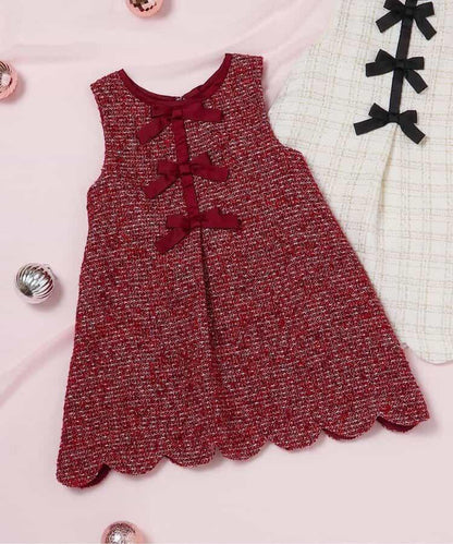 蝴蝶結吊帶連衣裙_アプレレクールマシェリ