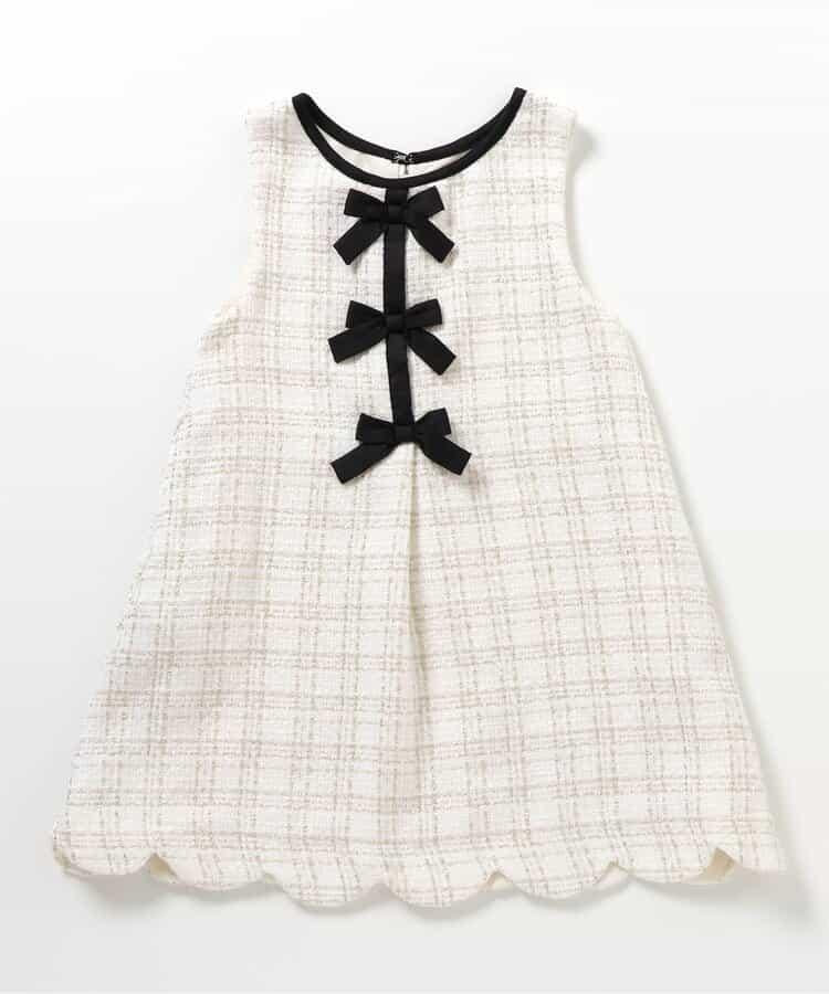蝴蝶結吊帶連衣裙_アプレレクールマシェリ