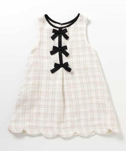 蝴蝶結吊帶連衣裙_アプレレクールマシェリ