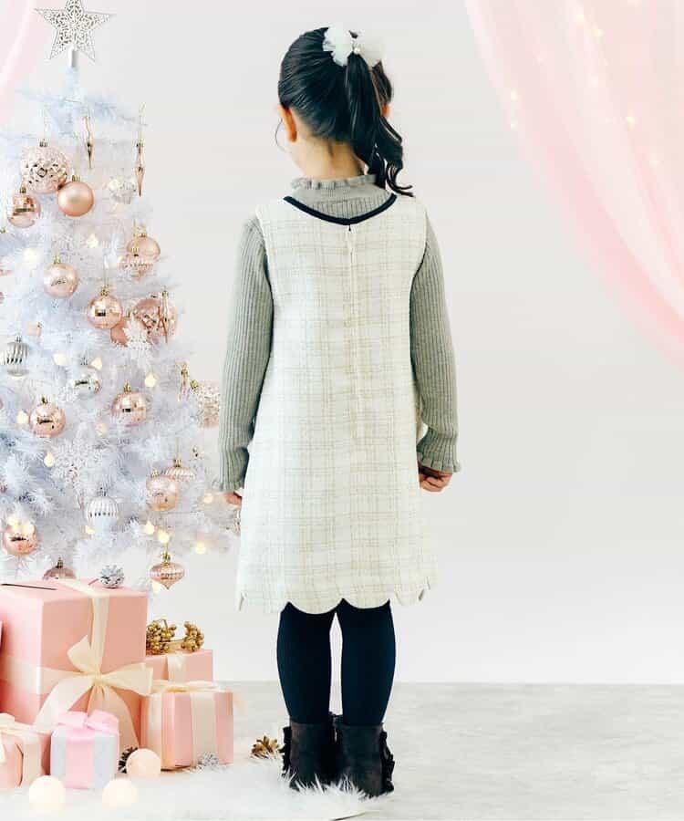 蝴蝶結吊帶連衣裙_アプレレクールマシェリ