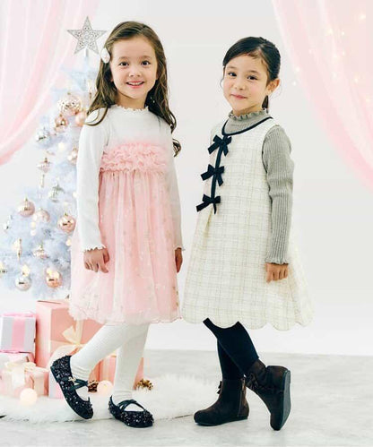 蝴蝶結吊帶連衣裙_アプレレクールマシェリ