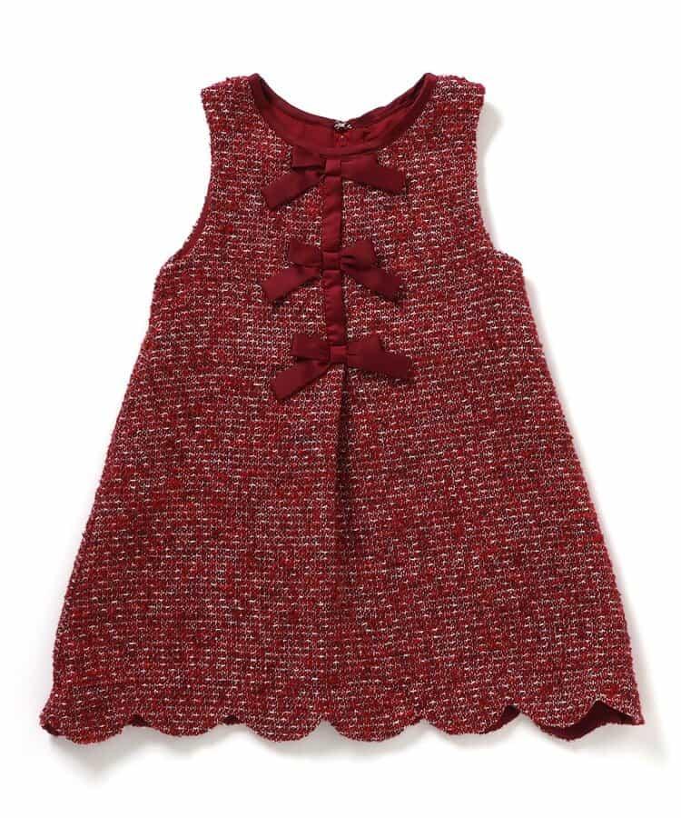 蝴蝶結吊帶連衣裙_アプレレクールマシェリ