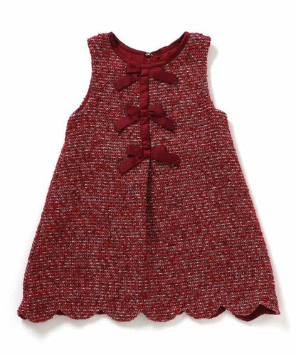 蝴蝶結吊帶連衣裙_アプレレクールマシェリ