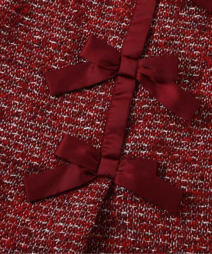 蝴蝶結吊帶連衣裙_アプレレクールマシェリ