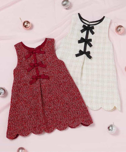 蝴蝶結吊帶連衣裙_アプレレクールマシェリ