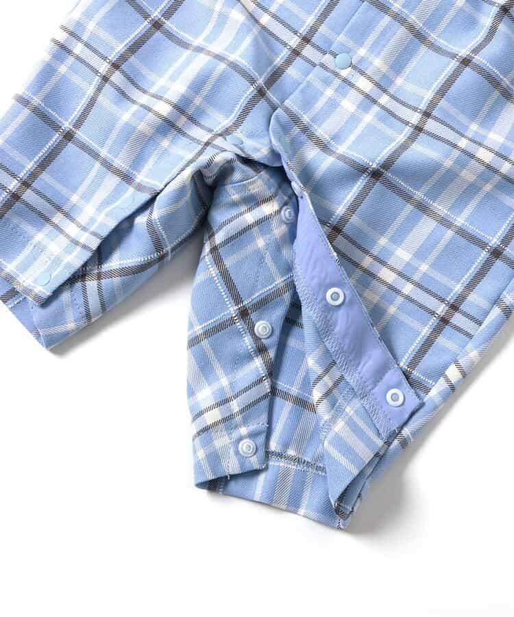 格紋揹帶連體衣