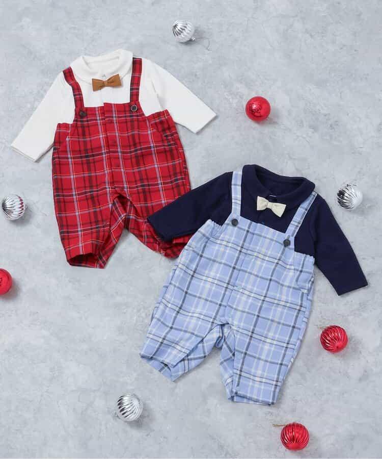 格紋揹帶連體衣