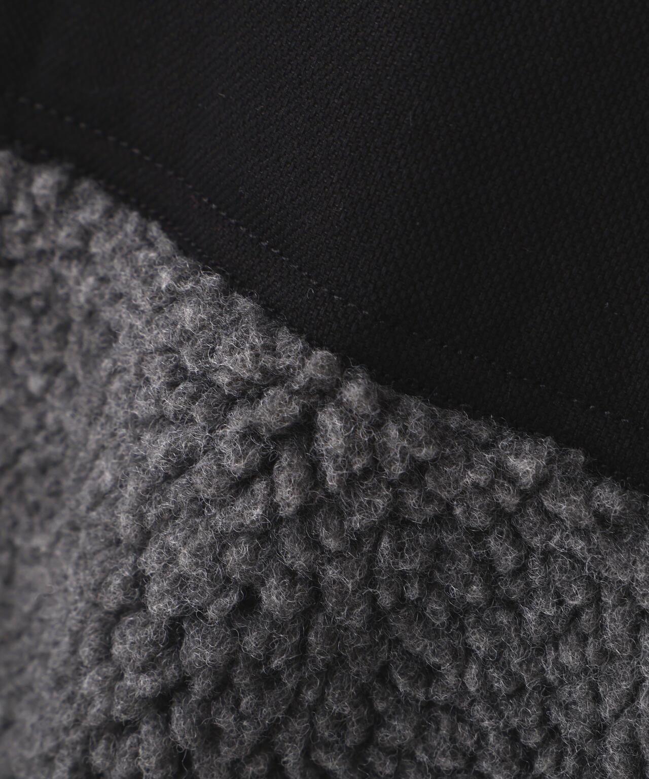 《直営店限定》羊羔絨拼接夾克