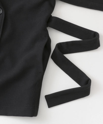 大翻領中長款大衣