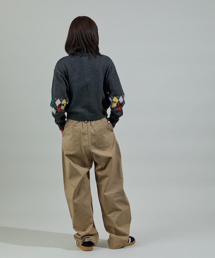 保暖繫帶休閒褲