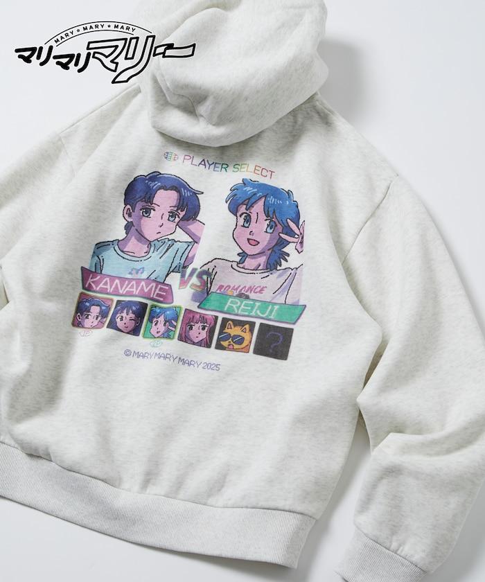 マリマリマリー×PUBLUX かなめvsレイジ 印花拉鍊衛衣/加絨款