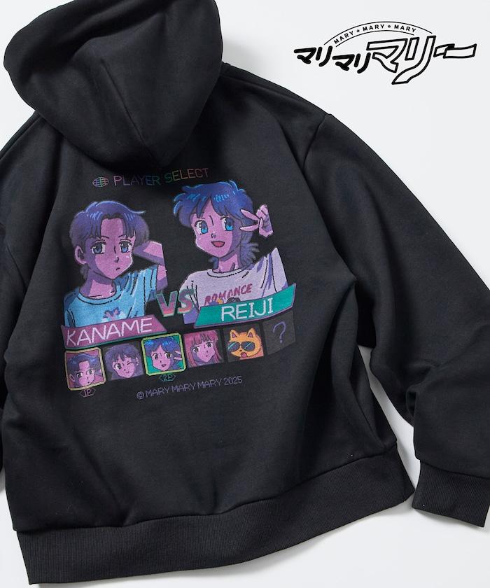 マリマリマリー×PUBLUX かなめvsレイジ 印花拉鍊衛衣/加絨款