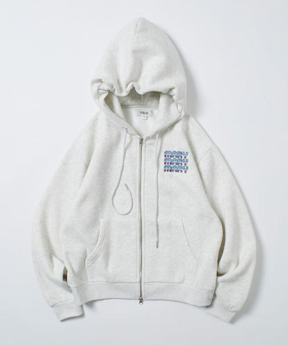 マリマリマリー×PUBLUX かなめvsレイジ 印花拉鍊衛衣/加絨款