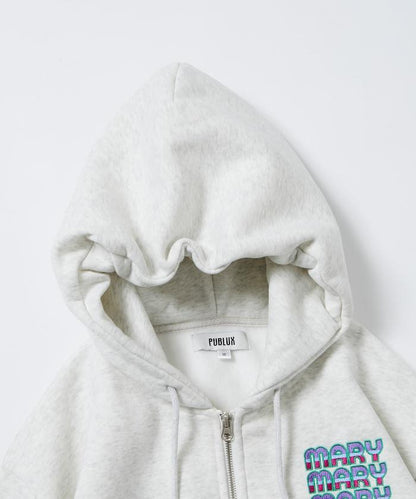 マリマリマリー×PUBLUX かなめvsレイジ 印花拉鍊衛衣/加絨款