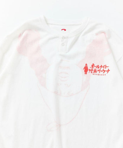 聯名 KANNAIGI × サウナ田ヒロユキ 印花長袖套裝【クリエイターズ・ファイル】