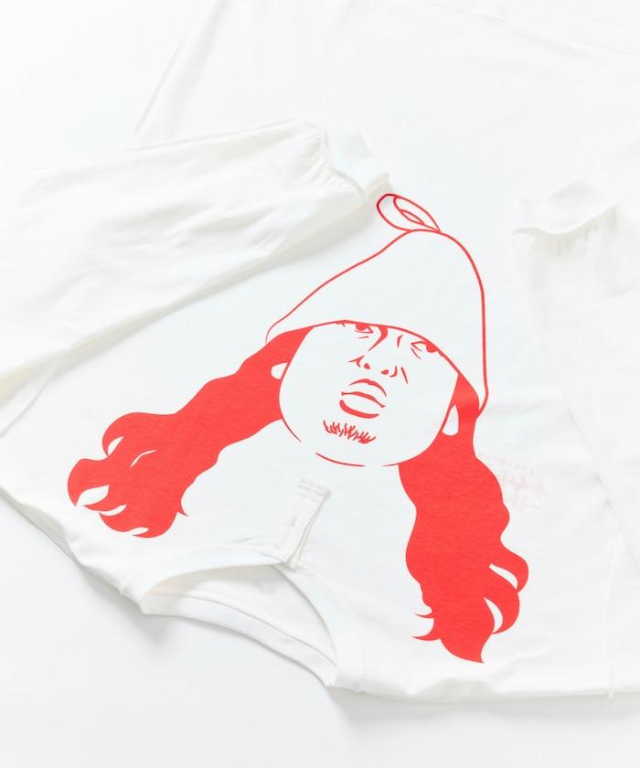 聯名 KANNAIGI × サウナ田ヒロユキ 印花長袖套裝【クリエイターズ・ファイル】