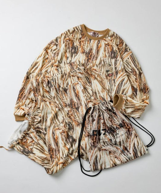 ロルフくん ルームウェア 長袖セットアップ 裏毛 ナップサック付き【クリエイターズ・ファイル】