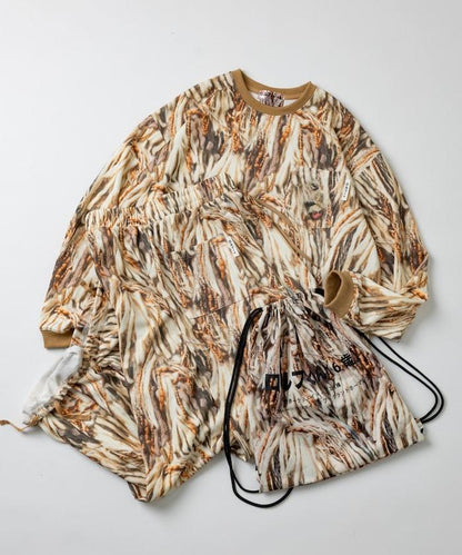 ロルフくん ルームウェア 長袖セットアップ 裏毛 ナップサック付き【クリエイターズ・ファイル】