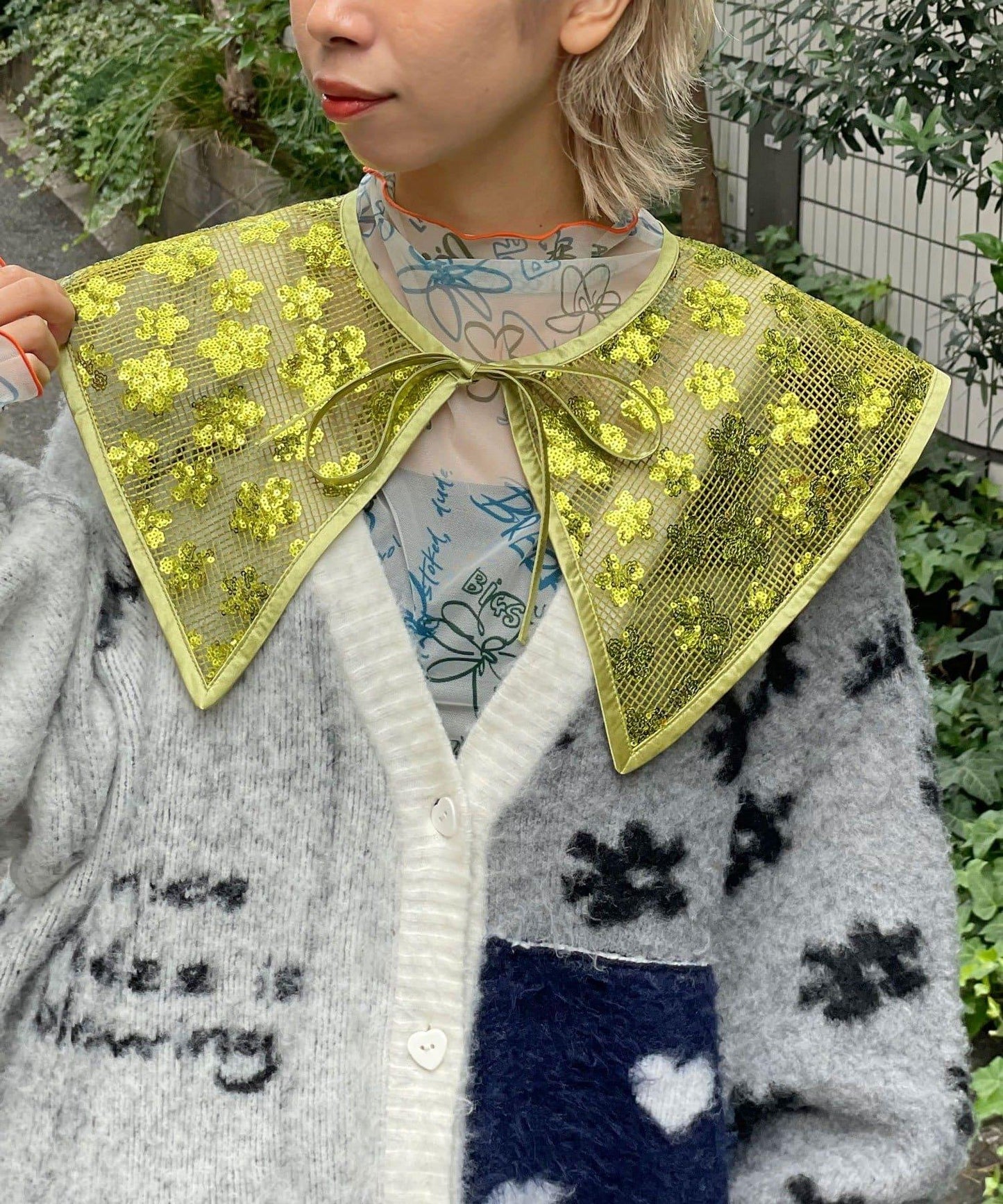 【Ciaopanic】H.S亮片裝飾領飾