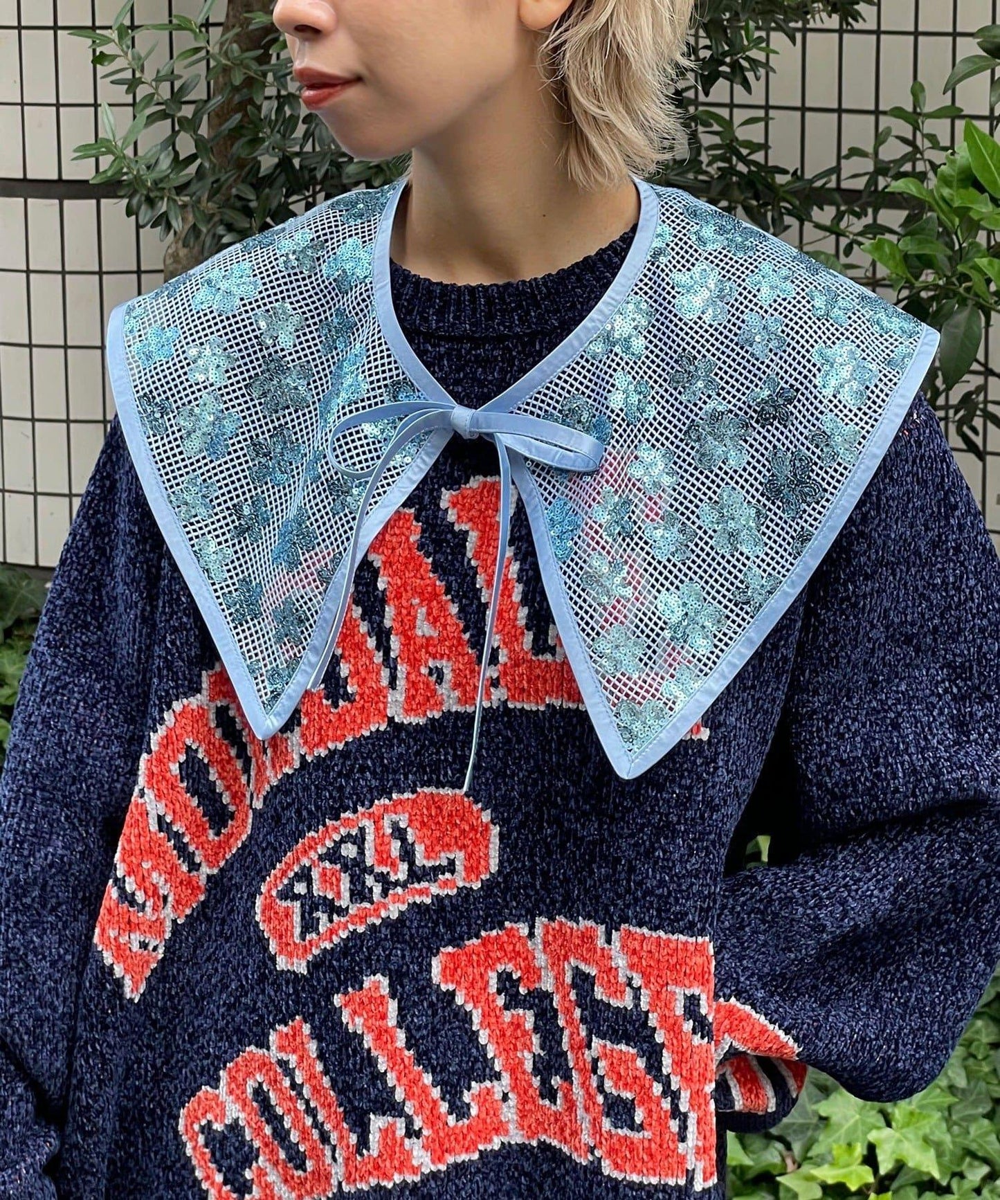 【Ciaopanic】H.S亮片裝飾領飾