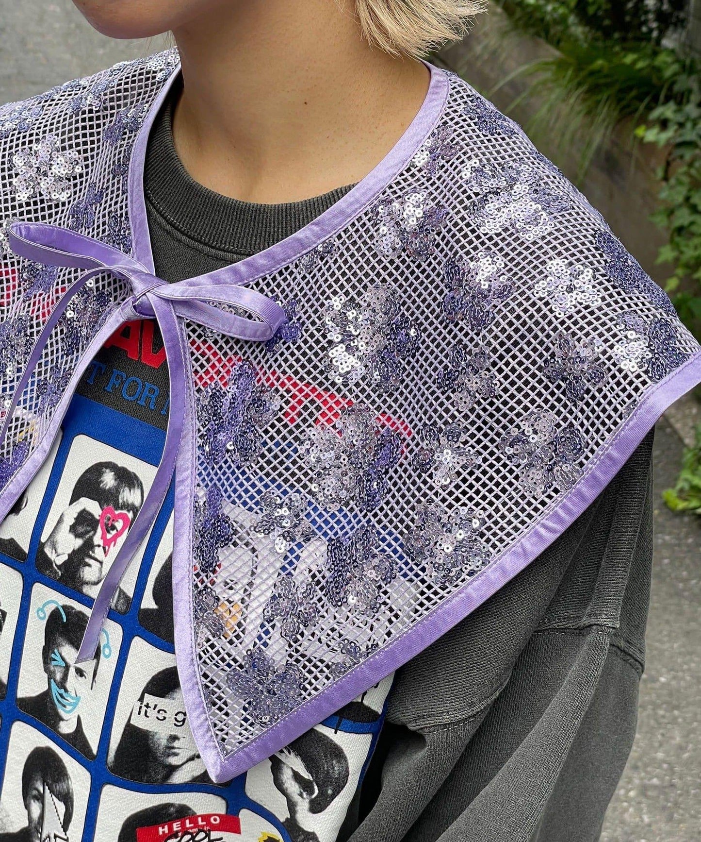 【Ciaopanic】H.S亮片裝飾領飾