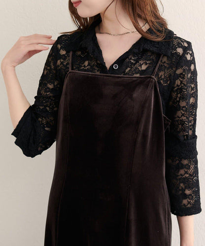 【natural couture】帶領蕾絲開衫