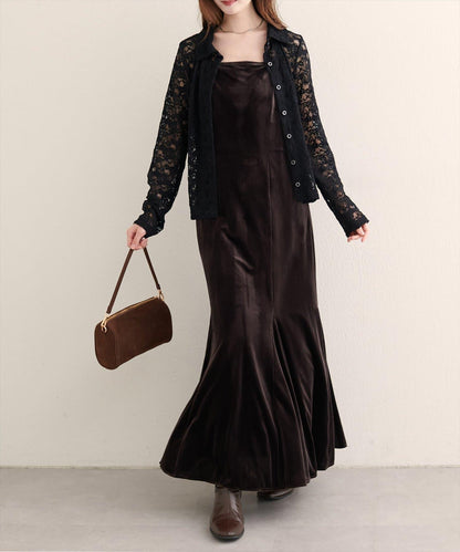 【natural couture】帶領蕾絲開衫