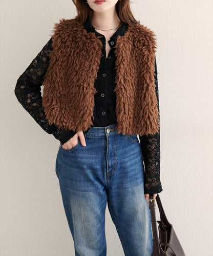 【natural couture】帶領蕾絲開衫