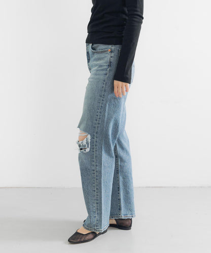 Levi’s 高腰直筒九分牛仔褲