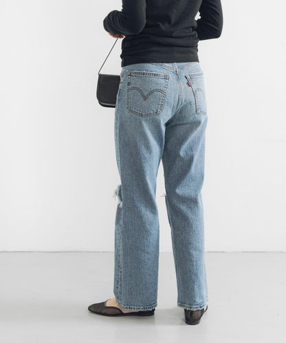 Levi’s 高腰直筒九分牛仔褲